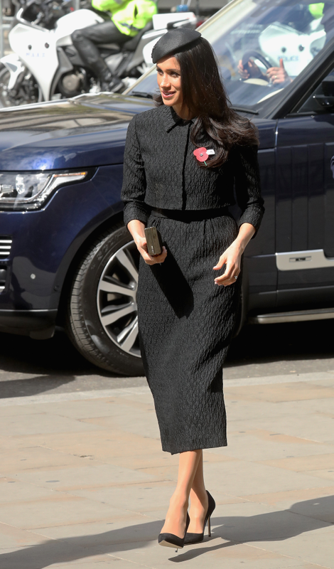 Markle attends an Anzac Day Service of Commemoration and Thanksgiving at Westminster Abbey in April.